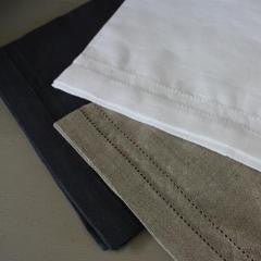 Double Hem Stitched Linen Table Runners